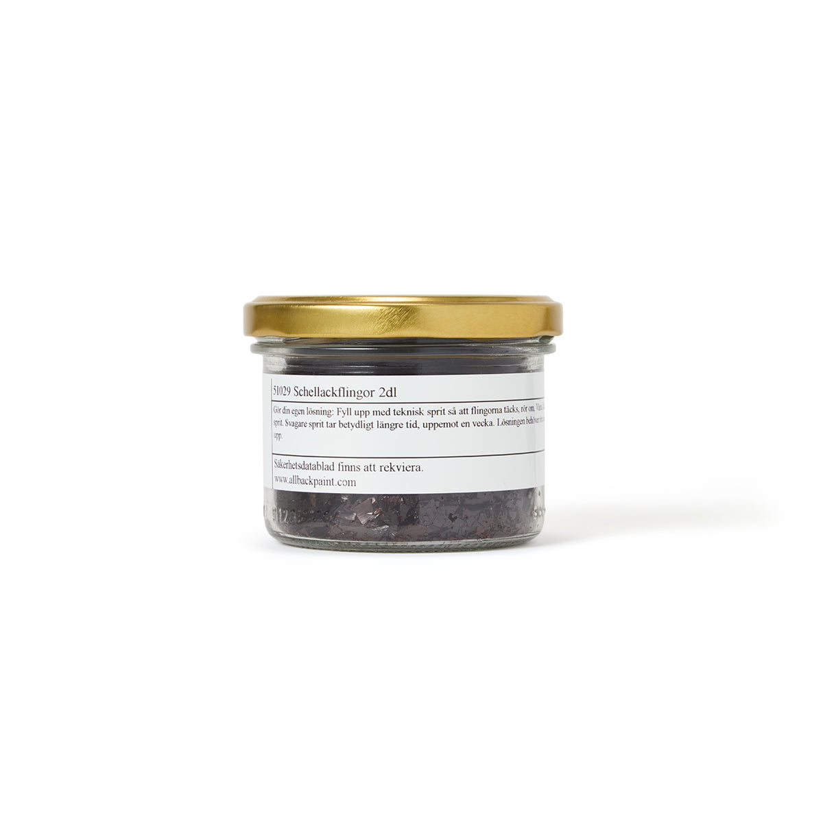 Allbäck płatki szelaku (ciemne / dark) - 200 ml