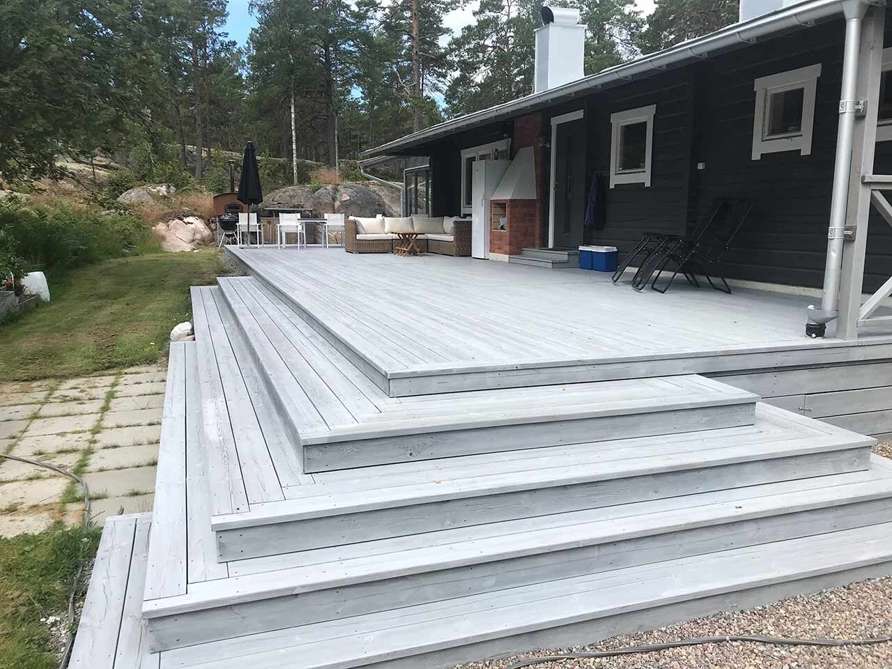 Silvertjära Altan hõbehall - Rootsi tõrvaõli terrassidele, fassaadidele, aiatoolidele, aedadele
