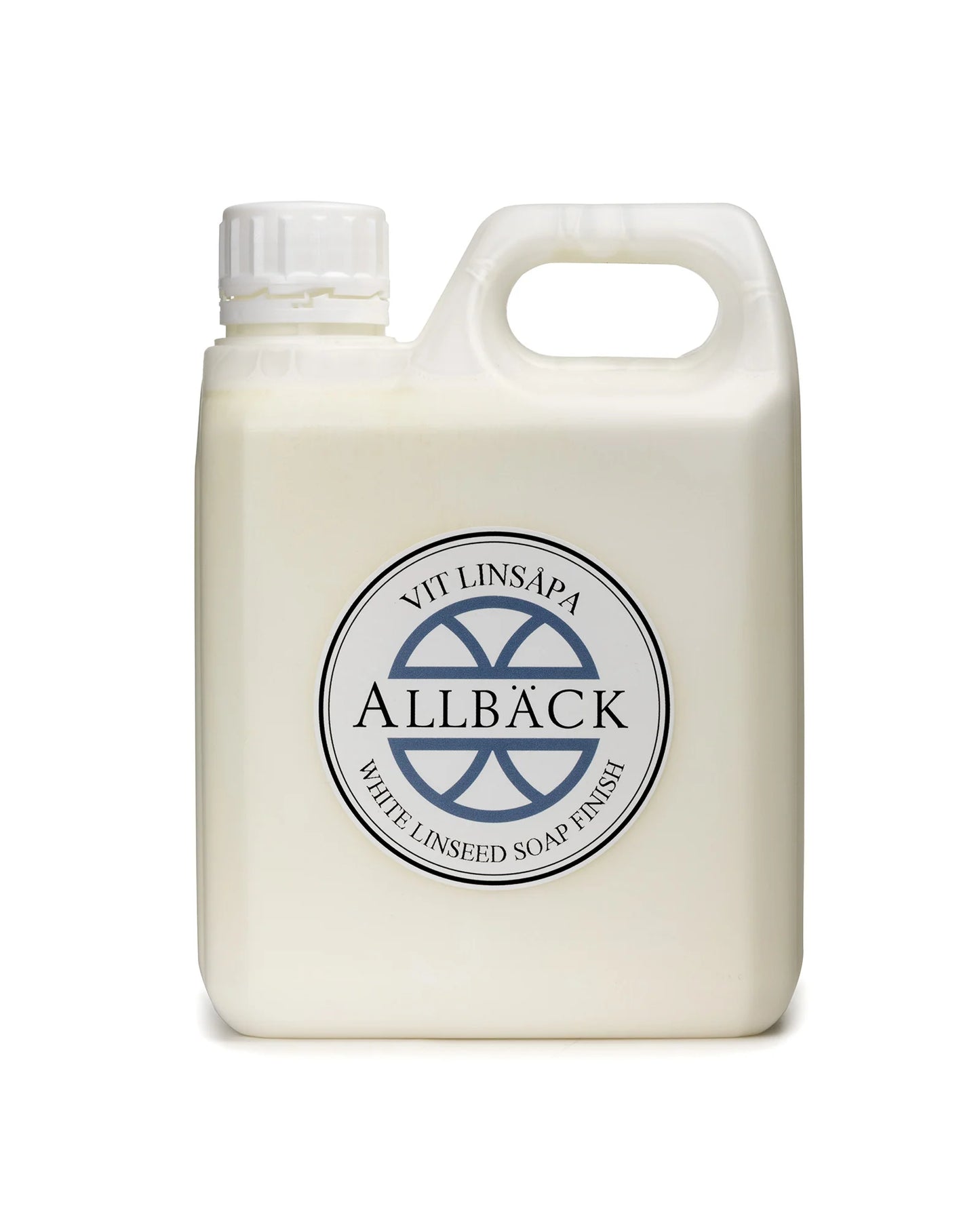 White Pigmented Linseed Oil Soap Allbäck – 1 L