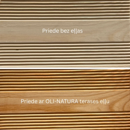3. OLI-NATURA terasos aliejus | natūrali apsauga medinėms terasoms ir sodo baldams